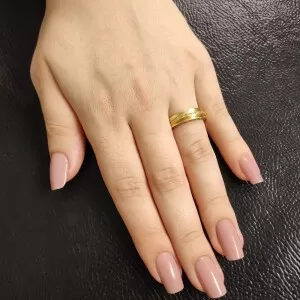 Anel Ouro 18K E Diamantes