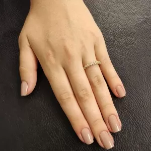 Anel Ouro 18K E Diamantes
