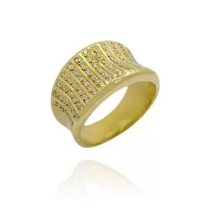Anel Ouro 18K E Diamantes