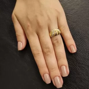 Anel Ouro 18K Três Cores