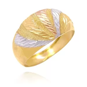 Anel Ouro 18K Três Cores