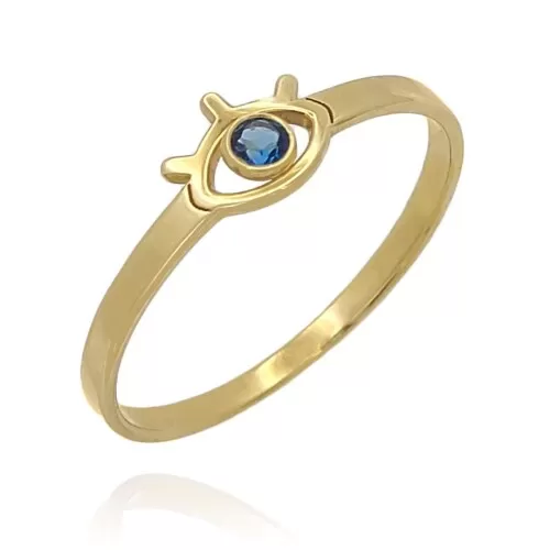 Anel Ouro 18K e Topázio