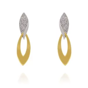 Brincos Ouro 18K E Diamantes
