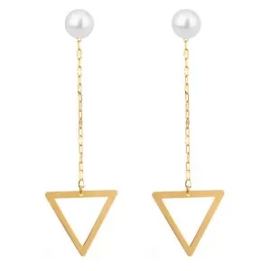 Brincos Ouro 18K E Pérolas