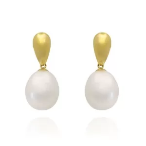 Brincos Ouro 18K E Pérolas