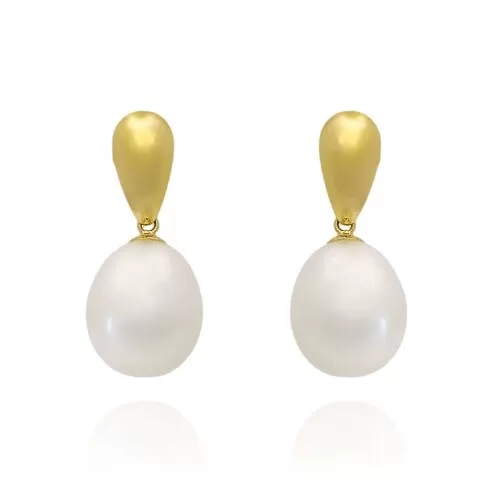 Brincos Ouro 18K E Pérolas