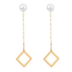 Brincos Ouro 18K E Pérolas