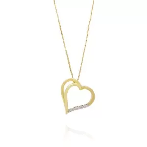 Colar Ouro 18K E Diamantes