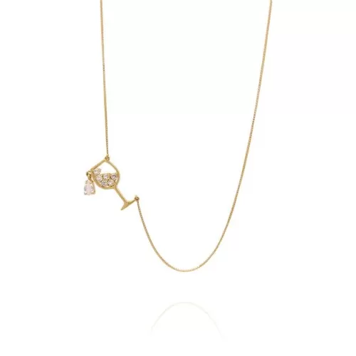 Colar Ouro 18K E Topázios