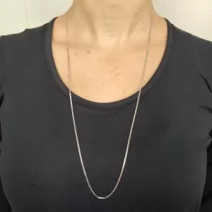 Colar Ouro Branco