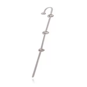 Ear Pin De Ouro Branco