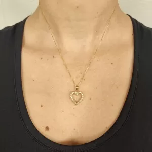 Pingente Ouro 18K E Diamantes
