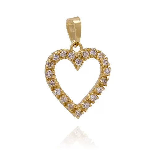Pingente Ouro 18K E Diamantes