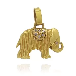 Pingente Ouro 18K E Diamantes