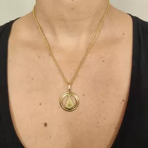 Pingente Ouro 18K - Nossa Sra. Aparecida