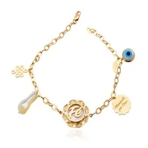 Pulseira Ouro 18K, Madrepérolas E Topáizos